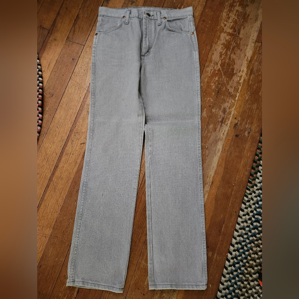 Wrangler Gray Straight-Leg Jeans